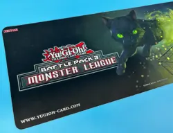 Yugioh Battle Pack 3 Monster League Quantum Cat Black Playmat Mat Konami RARE! - Image 3