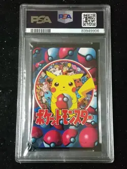 PSA 10 Gem Pikachu Pokemon Televi-kun Magazine Playing Card Ace of Clubs 1998 - Image 1