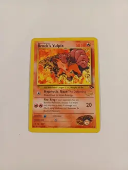 BROCK'S VULPIX W Stamp Pokemon Card - WOTC Promo - Gym Challenge - 37/132 - Image 1