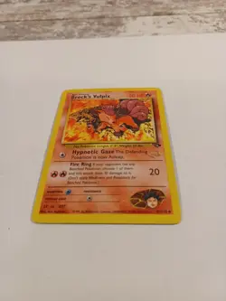 BROCK'S VULPIX W Stamp Pokemon Card - WOTC Promo - Gym Challenge - 37/132 - Image 2