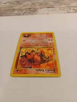 BROCK'S VULPIX W Stamp Pokemon Card - WOTC Promo - Gym Challenge - 37/132 - Image 3