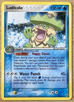 Pokemon Ludicolo 19/107 EX Series Deoxys Rare Card - Great Condition - Image 1