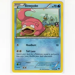 Pokemon TCG Slowpoke 19/122 XY BREAKpoint Regular Common Card EN-LP 2016 - Image 1