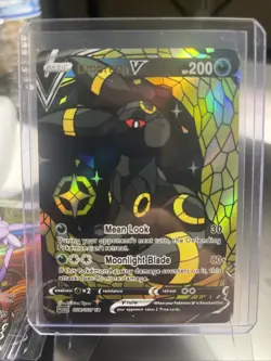 Umbreon CUSTOM Stained Glass Van Gogh Shiny Unbranded Card Display Only - Image 1