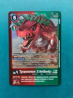 Tyrannomon (X Antibody) P-160 LM-06 Billion Bullet Digimon Card Game x1 - Image 1