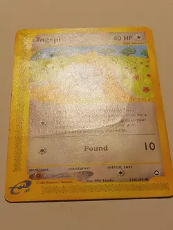 Togepi 117/147 2003 Common Aquapolis Set NM Collectible Pokemon Card TCG - Image 5