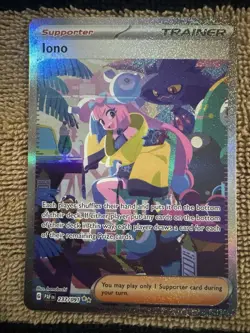 Iono 237/091 - Pokemon TCG Paldean Fates Special Illustration Rare Card NM - Image 1
