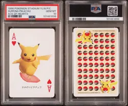 PSA 10 - Surfing Pikachu 1998 Pokemon Stadium YELLOW Card - Image 3