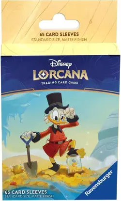 Disney Lorcana TCG Card Sleeves 65ct Into the Inklands Scrooge McDuck - Image 1