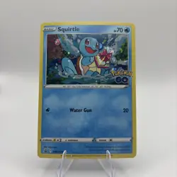 Squirtle SWSH233 Pokemon GO Ultra Holo Rare Black Star Promo Pokemon Card * New - Image 1