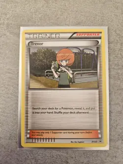 Pokemon Card - Trevor XY33 Pokemon Black Star Promo Non Holo - NM - Image 1
