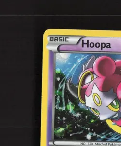 Hoopa XY90 XY Black Star Promo Cosmos Holo Pokemon Card DMG - Image 3