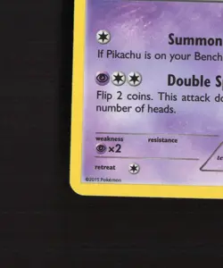 Hoopa XY90 XY Black Star Promo Cosmos Holo Pokemon Card DMG - Image 5
