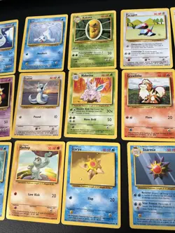 Job Lot x26 Pokemon Base Set Cards NM - HP Condition - No Duplicates - Image 3