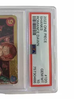 OP01-120 Shanks SEC Romance Dawn One Piece Card Game English PSA 10 GEM - Image 3