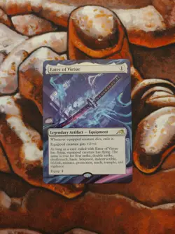 Magic the Gathering Eater of Virtue Hand Painted Unique Custom MTG Alter - Image 1