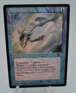 Mystic Remora x1 MTG Ice Age Magic Light Play LP English - Image 1
