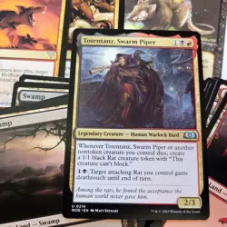 Whole COMMANDER Magic Deck MTG - Totentanz, Swarm Piper of RATS Rakdos Tribal - Image 1