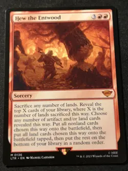 Hew The Entwood - LTR - MTG - EN - NM - 0136 - Image 1