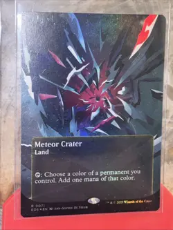 Meteor Crater (0161) (Borderless) (Galaxy Foil) Edge of Eternities: Stellar... - Image 1