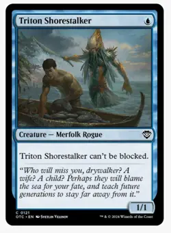 Triton Shorestalker | MTG Thunder Junction OTC | Merfolk Rogue | Unblockable NM - Image 1