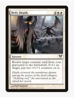 Defy Death | MTG Avacyn Restored | EDH Angel Tribal Reanimator Staple | LP - Image 1