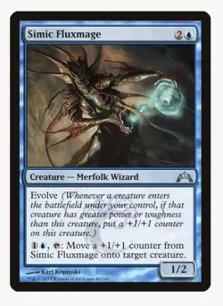 Simic Fluxmage | MTG GTC | Merfolk Wizard Simic +1/+1 Counter Pauper | LP - Image 1