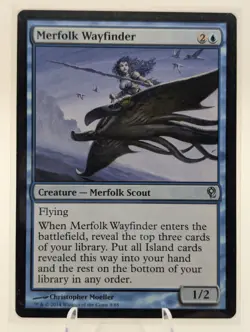 Merfolk Wayfinder | MTG DDM | Merfolk Flyer ETB Land Tutor EDH | LP - Image 1