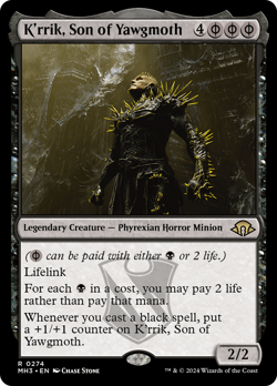 K'rrik, Son of Yawgmoth [Modern Horizons 3] Lightly Played Foil - Image 1