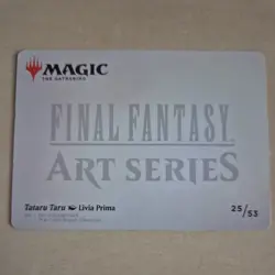 Tataru Taru Gold Stamped Art Series 25/53 Final Fantasy (FIN) Magic MTG IN HAND - Image 2