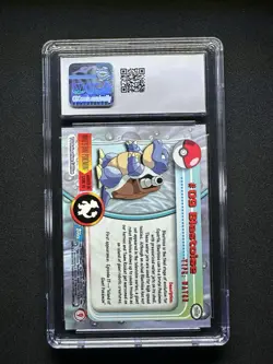 topps Pokemon TV Animation Edition Series 1 Rainbow Foil #09 Blastoise #9 CGC 9 - Image 2