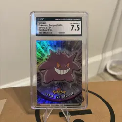 2000 Topps Pokemon #94 Gengar Rainbow Foil Series 2 CGC 7.5 *RARE GRAIL* - Image 1