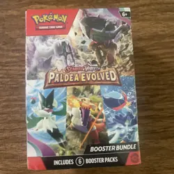 Pokemon TCG Paldea Evolved Booster Bundle 6 Packs SEALED - Image 1