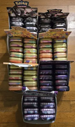 Empty Pokemon Mini Tins (Lot Of 64) With Art - Image 2