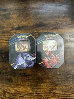 2 2023 Pokemon TCG: Crown Zenith Tin Factory Sealed - Galarian Articuno - zapdos - Image 1