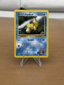 Pokemon Misty's Psyduck W Stamped 054/132 Unlimited Gym Heroes WOTC - Image 1