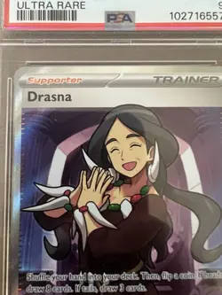 2024 Pokemon SSP EN Drasna Supporter Ultra Rare #231/191- PSA 9 MINT - Image 4