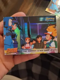 The Tempest - A Bad Omen #15 | Pokemon Topps Mewtwo Strikes Back HOLO BLUE LOGO - Image 1