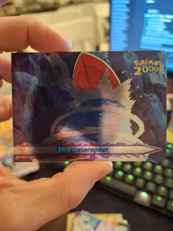 The Waterspout #42 - Pokemon Topps Movie 2000 - Blue Logo - Silver Foil NM - Image 1