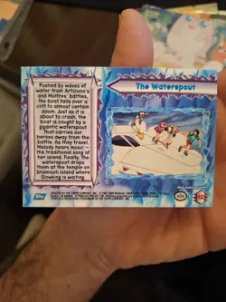 The Waterspout #42 - Pokemon Topps Movie 2000 - Blue Logo - Silver Foil NM - Image 2