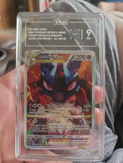 Pokemon TCG Lucario VSTAR SWSH291 SWSH: Sword & Shield Promo! TAG 9! - Image 2