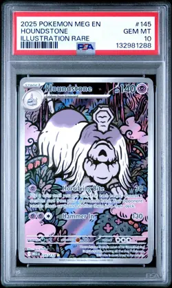 2025 Pokemon MEG EN-Mega Evolutions #145 HOUNDSTONE IR PSA 10 - 132981288 - Image 1