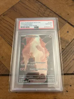 Pokemon SV Scarlet & Violet 151 Illustration Rare Charmander 168/165 PSA 10 GEM! - Image 1