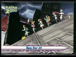 Run For It! #41 - Pokemon Topps The Movie 2000 - Blue Logo - Non-Holo NM - Image 1