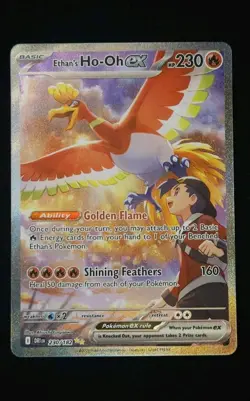Pokemon Ethan's Ho-Oh EX SIR 230/182 Destined Rivals Mint/NM PACK FRESH - Image 1