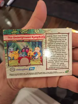 Pokemon Topps Movie 2000 #7 The Underground Symphony Holo Foil Blue Logo NM - Image 3