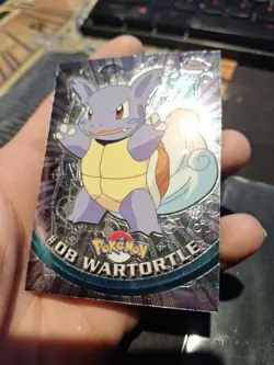 Wartortle #08 Pokemon Topps Chrome Holo Foil TV Animation NM Vintage - Image 3