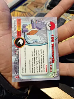 Wartortle #08 Pokemon Topps Chrome Holo Foil TV Animation NM Vintage - Image 4