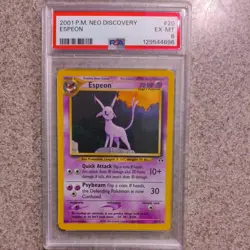 2001 Espeon Pokemon Neo Discovery PSA 6 EX-MT - Image 1