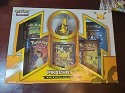 Pokemon TCG 2016 Pikachu EX Red & Blue Collection Box - Factory Sealed Box - Image 1